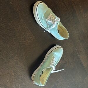 Vans Authentic Shoe women’s size 9.5 light blue - like new!